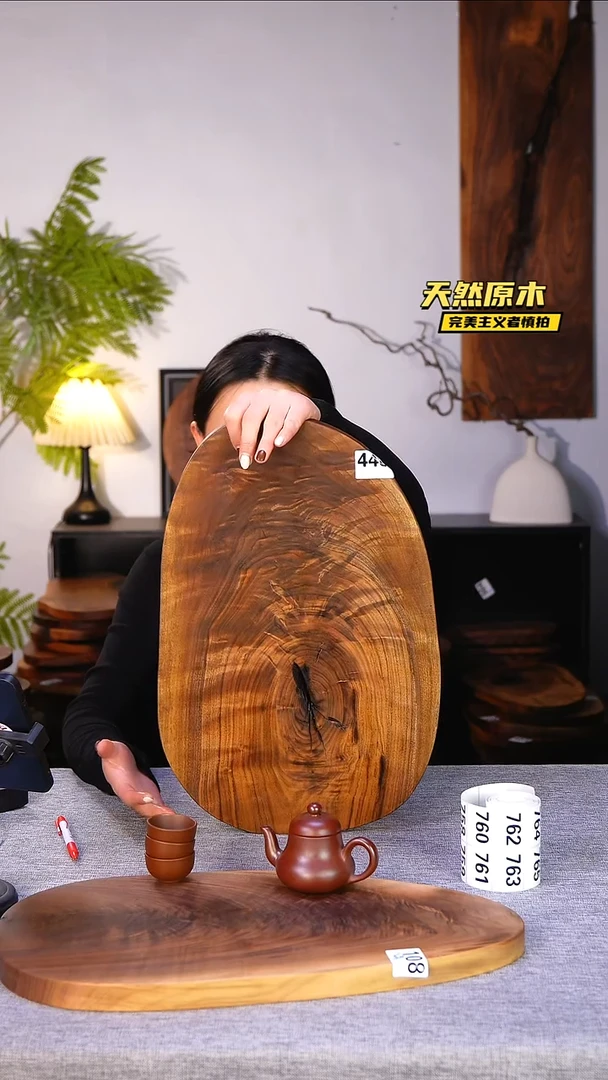 木北美黑胡桃原木.干裂疤结不属于商品质量问题完美主义者慎拍