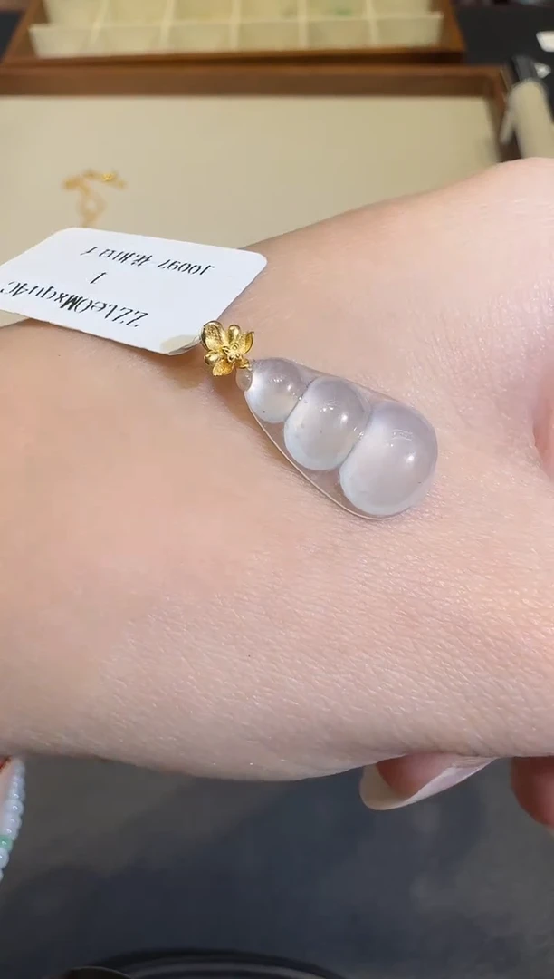 颈饰18K金镶嵌翡翠X1207-512-287