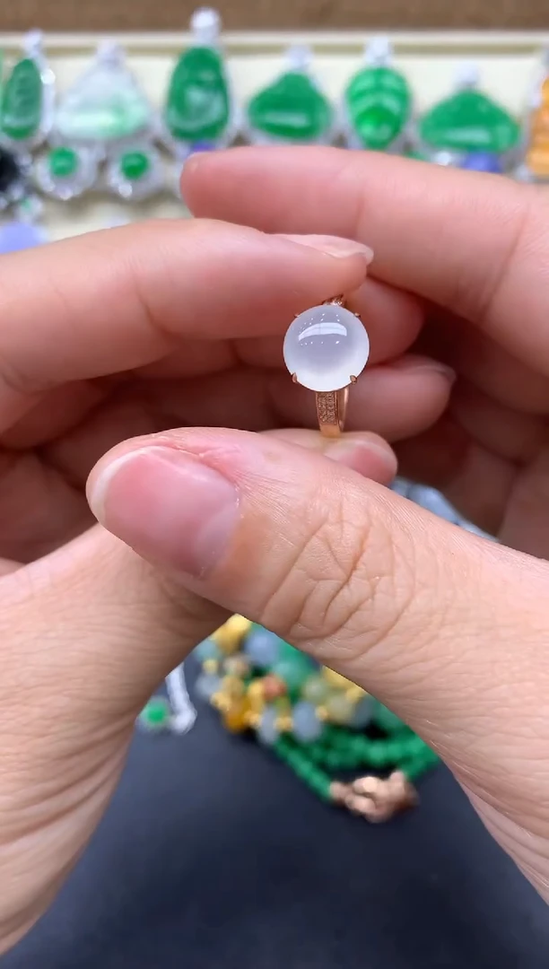 【闪购商品】翡翠戒指18K金镶嵌198-中国好珍宝