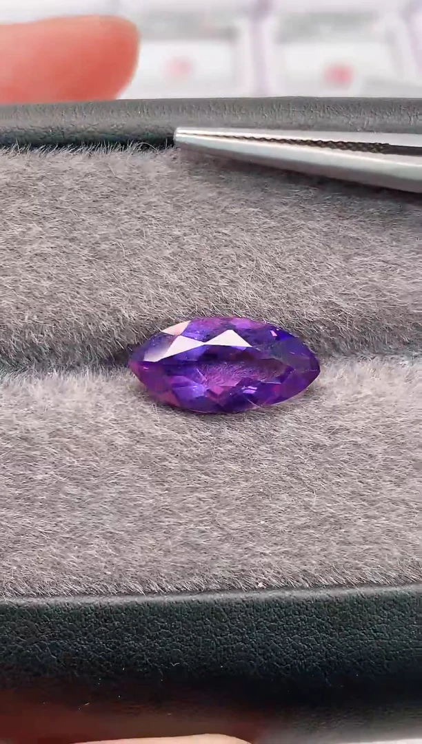 紫晶珠宝半成品未镶嵌4.48-43天然紫水晶