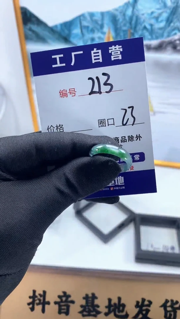 未镶嵌戒圈翡翠213