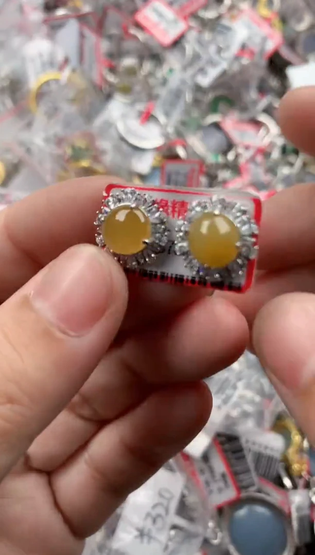 银S925镶嵌戒指翡翠333   8