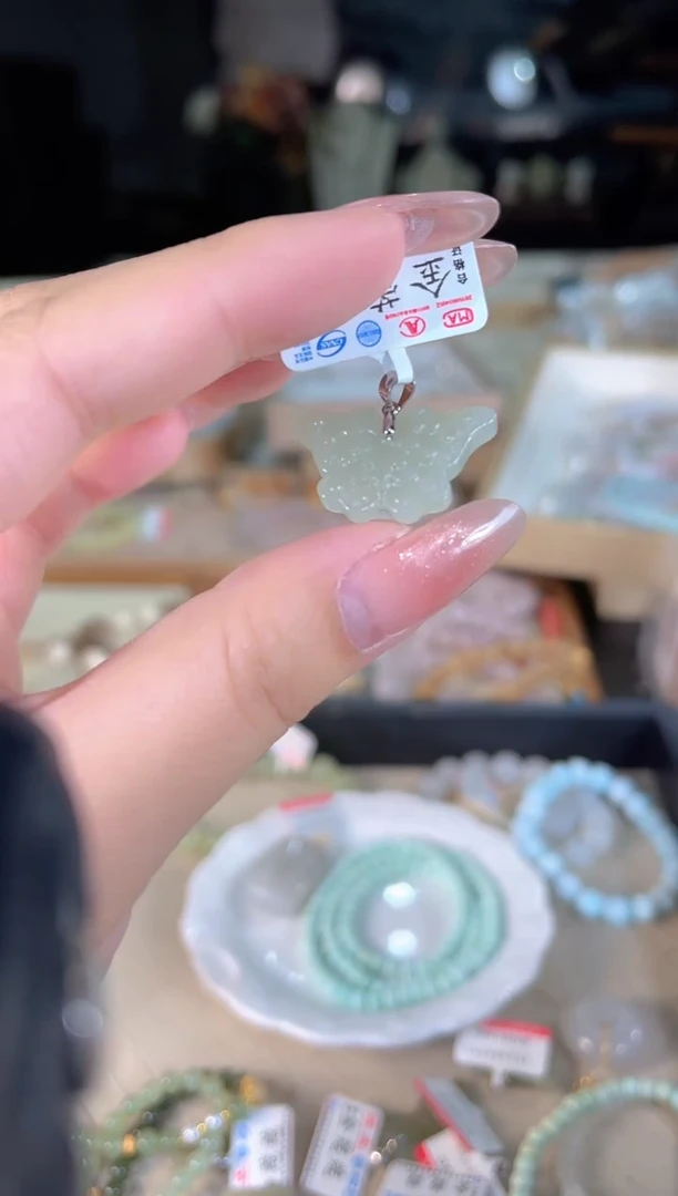 和田玉银S925镶嵌吊坠(不含链)多样性发货其一