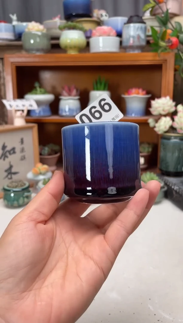 瓷片066知木小芳花盆