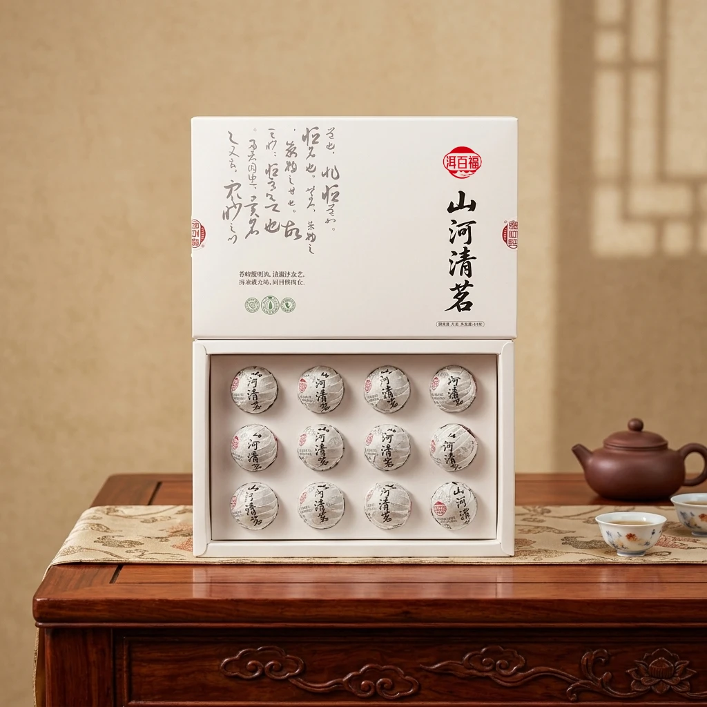 26年新茶洱百福 山河清茗 纯古树普洱茶(生茶)龙珠