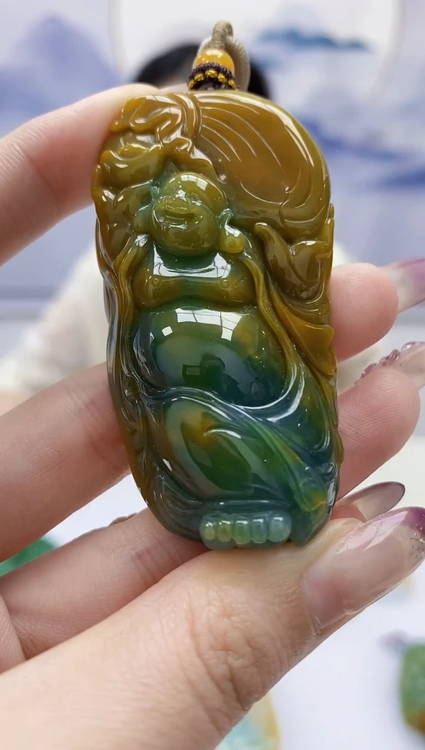 定制翡翠未镶嵌4852jw-毛货挂件73