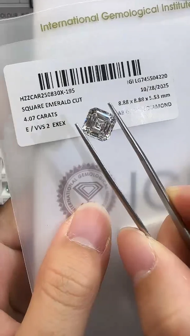 裸石实验室培育钻石4.07ct