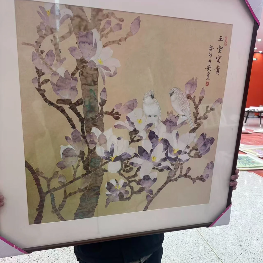 75橱窗展示/山艺文化/ 崔田对老师/宣纸国画/带证书（展示）