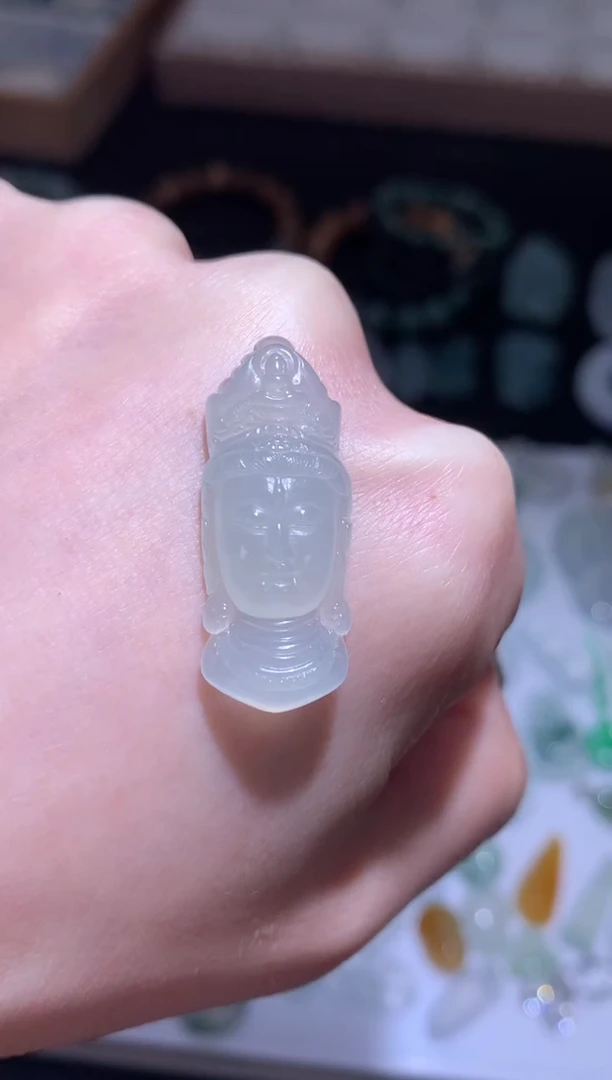 未镶嵌定制翡翠观音头