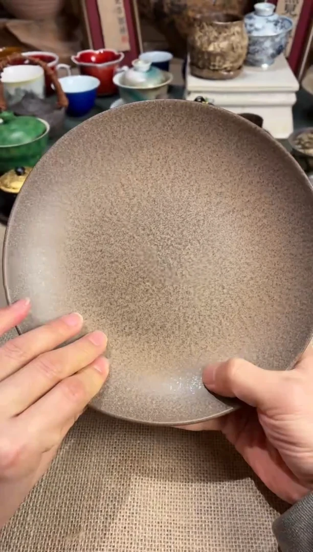 瓷片w***9938 玫瑰金锅盘1个