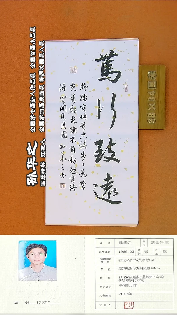 书法193R孙华之书法作品