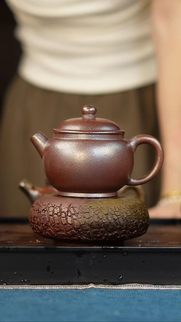 茶壶紫砂柴烧 紫砂巨轮 180cc