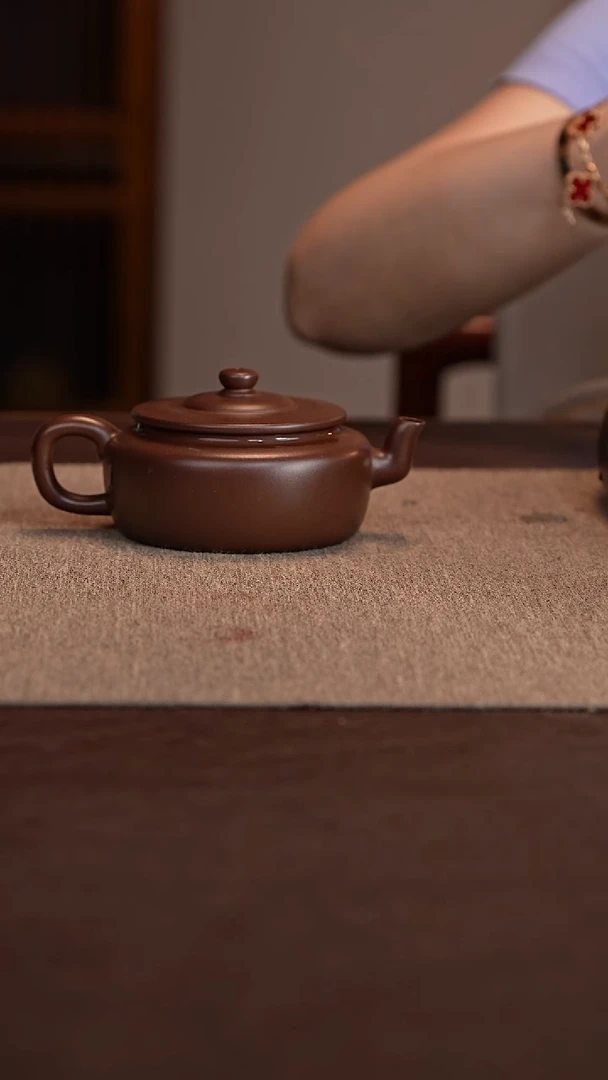 茶壶紫砂革紫泥旭帽