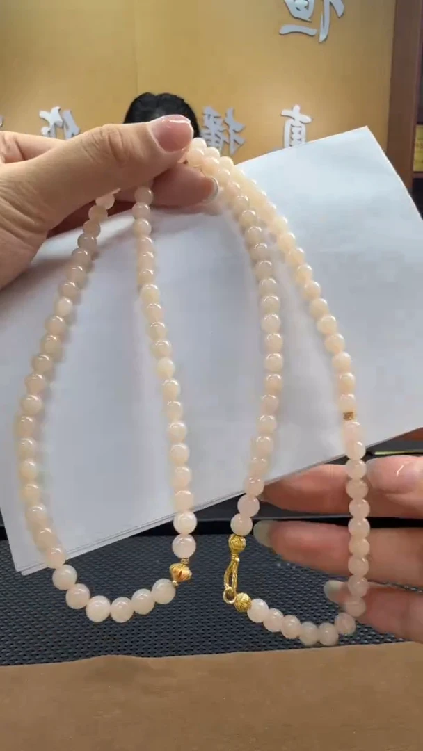 颈饰未镶嵌和田玉项链5-6mm