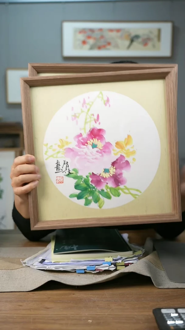 【闪购商品】书法协会会员老师带框作品-手书/绘同款作品