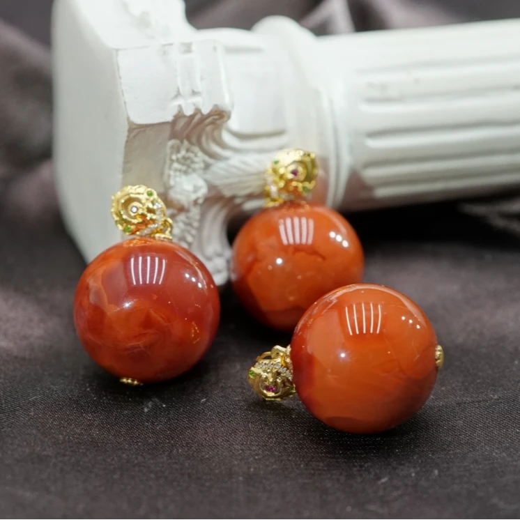 18K南红吊坠（多样性发其一） AK062333