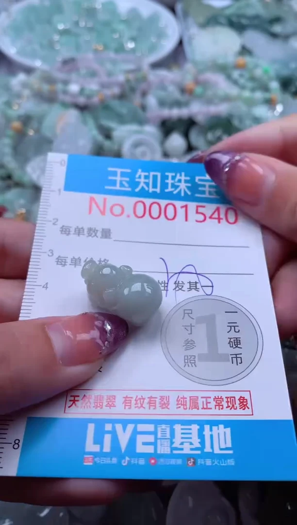 翡翠未镶嵌吊坠(不含链)1540