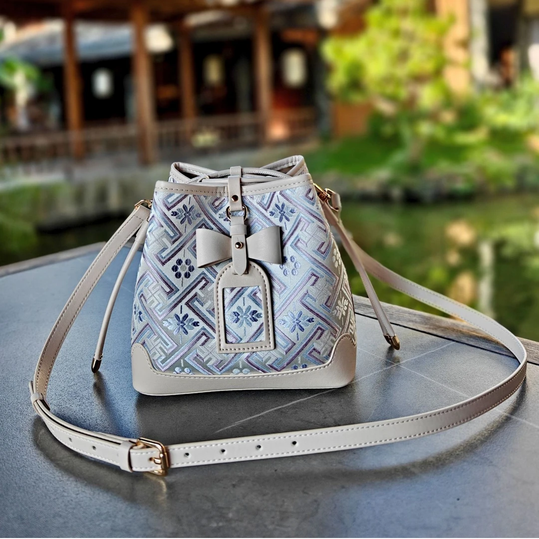 抽绳福袋，万吉纹广西非遗壮锦包包新款爆款