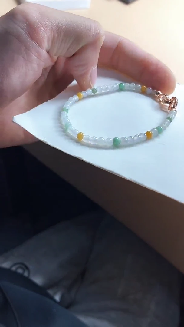 【闪购商品】翡翠手串未镶嵌天然A货翡翠手串MZ卡4