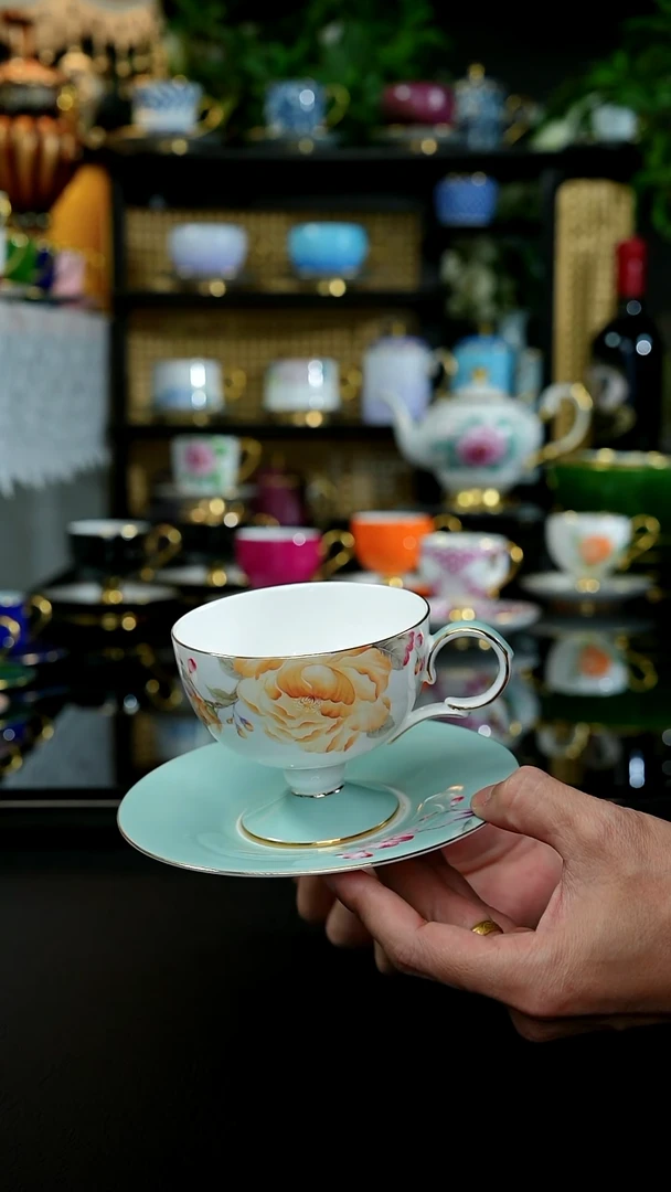 牡丹咖啡杯，，，，，，