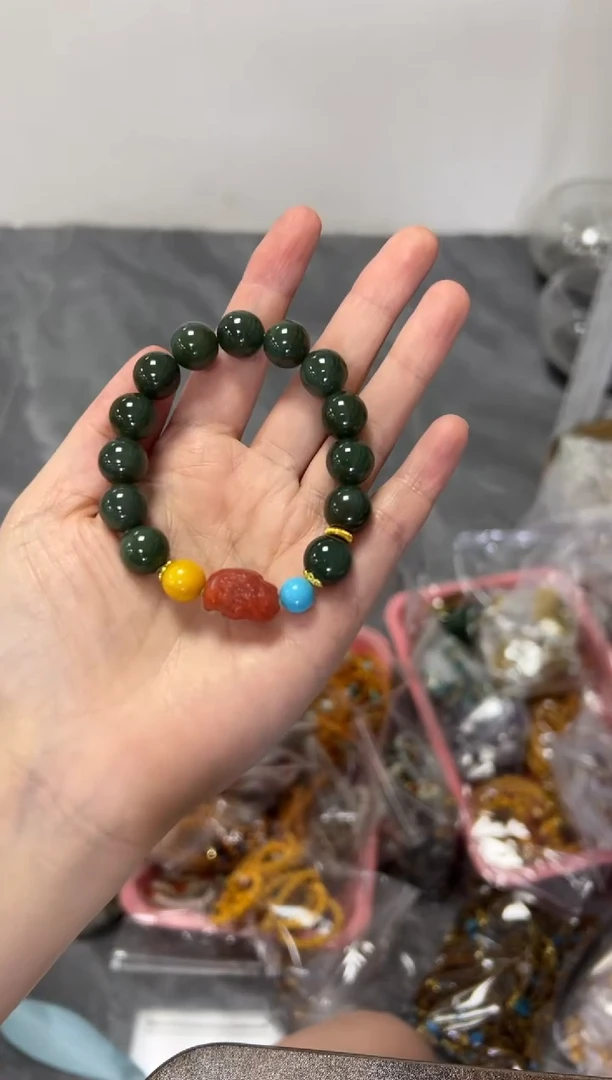 手链未镶嵌和田玉和田玉手串[多样发其一]