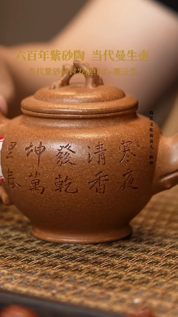茶壶紫砂紫砂茶壶黄金段报春