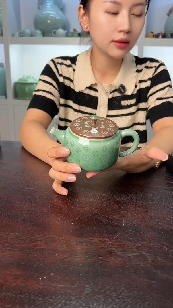 龙泉云间青瓷小米茶器