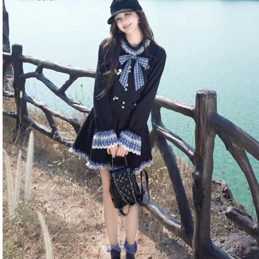 微胖秋季新款精致休闲气质百搭时尚短裙套装女8505