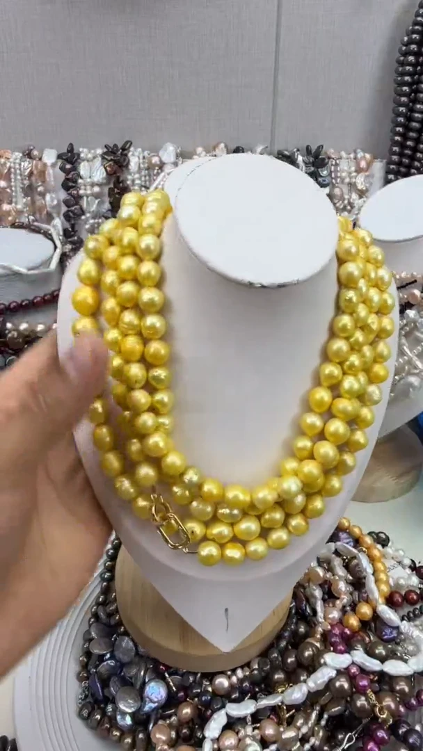 颈饰银S925镶嵌淡水珍珠1