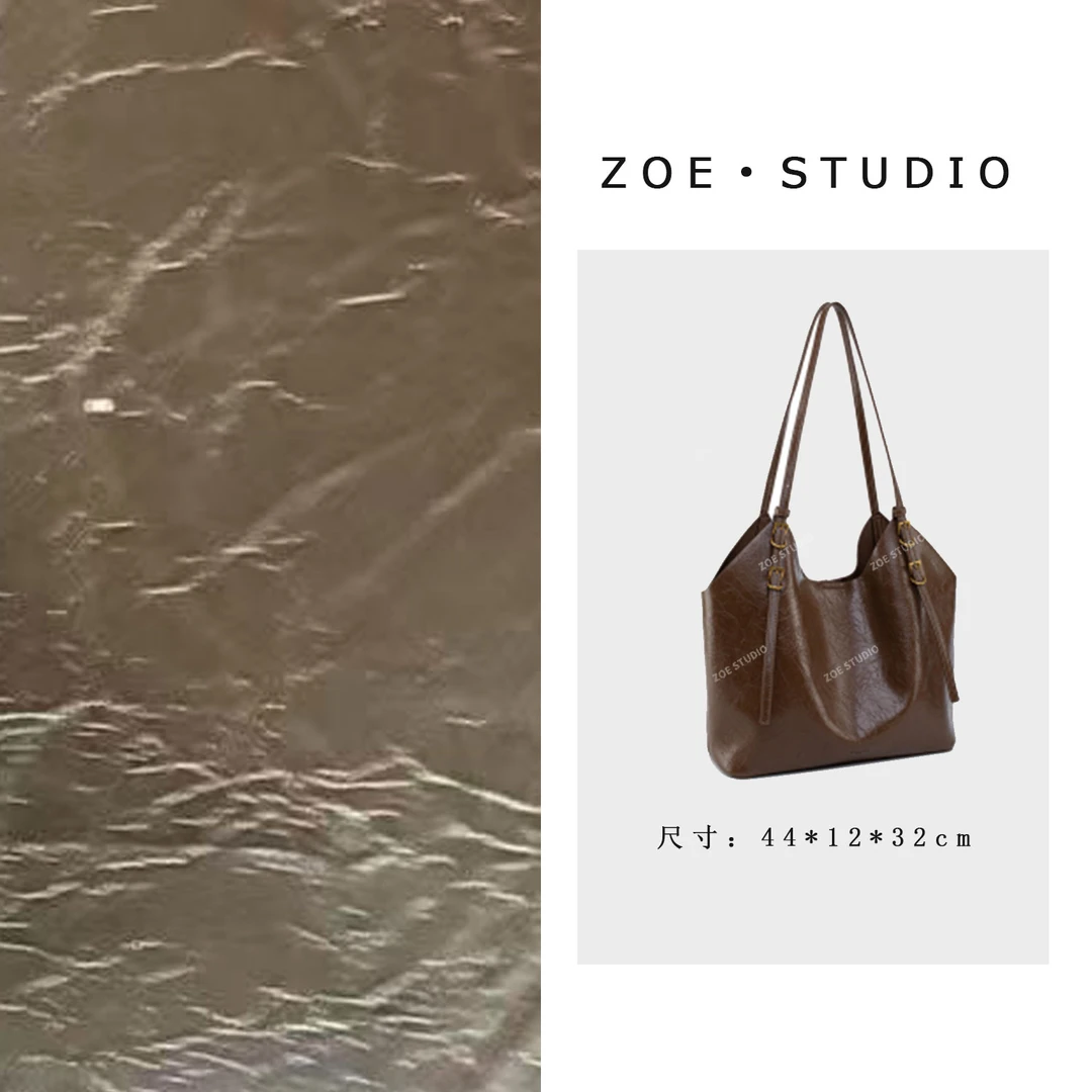 【佐伊甄选】QYX-81318-1-茶褐色轻奢女士时尚潮流百搭斜挎包轻奢