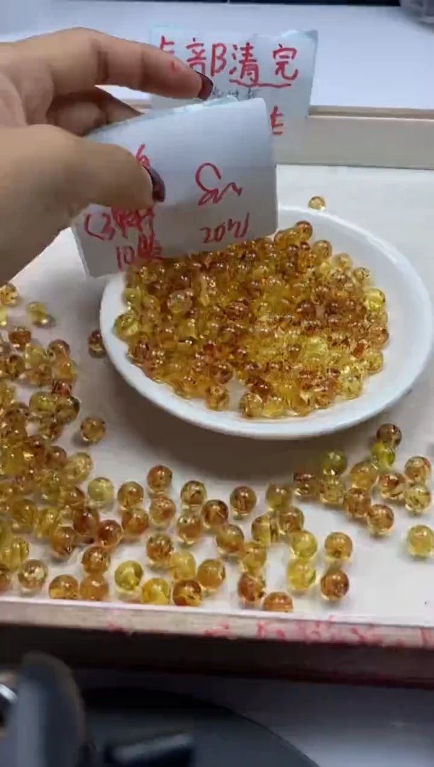 【闪购商品】蜜蜡颈饰未镶嵌w93花珀8mm*10颗