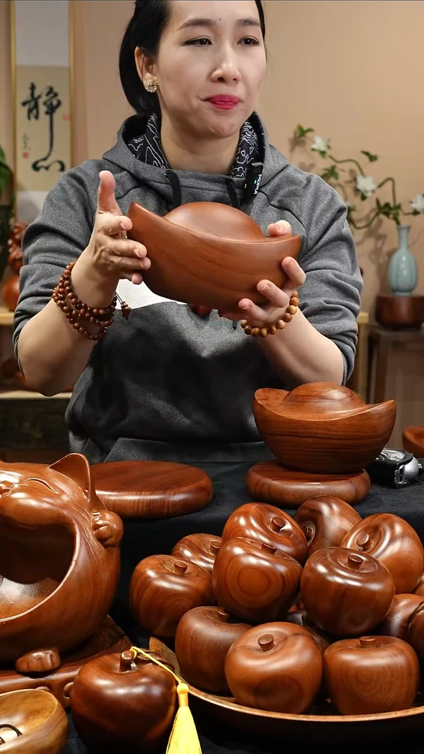 木质MB028-1元宝摆件小号