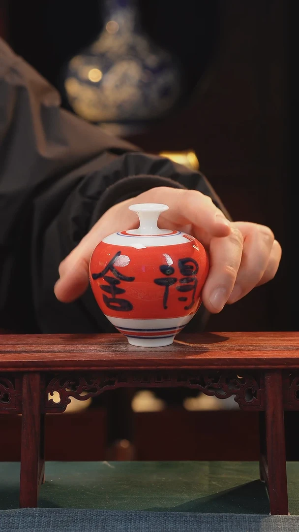 【闪购商品】摆件纯手工手绘高白泥瓷