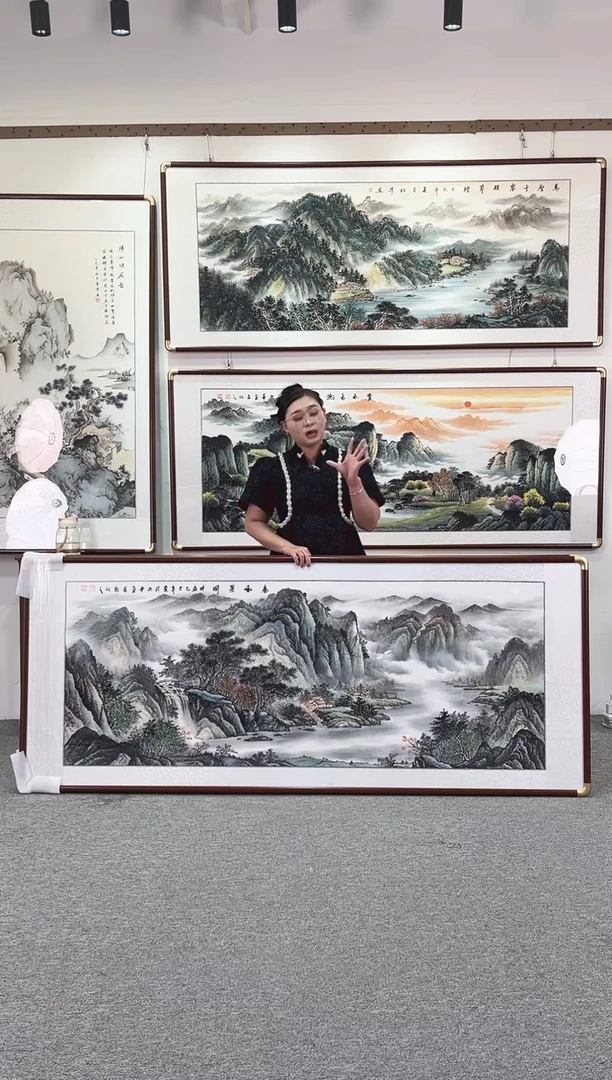 国画纯手绘208x86春和景明