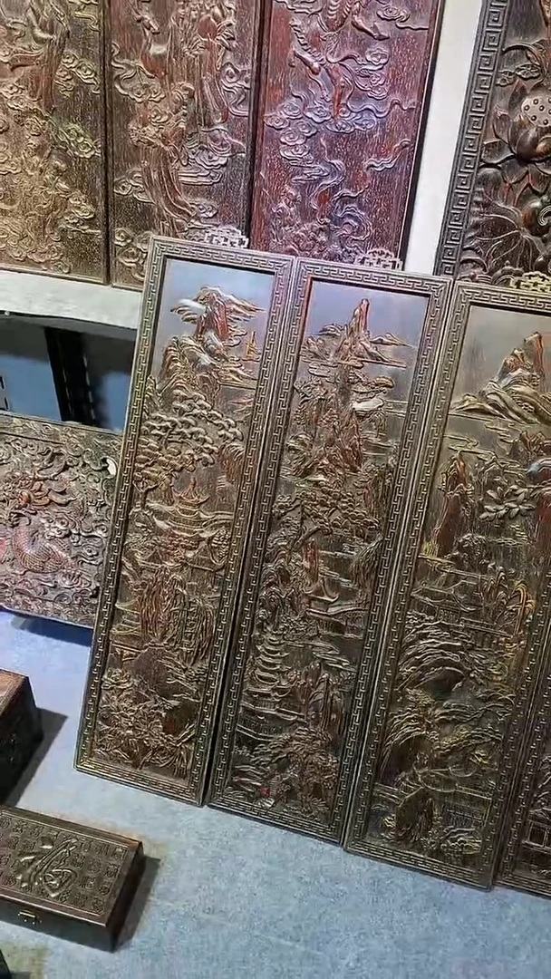 木倾****室紫檀木雕一物一拍