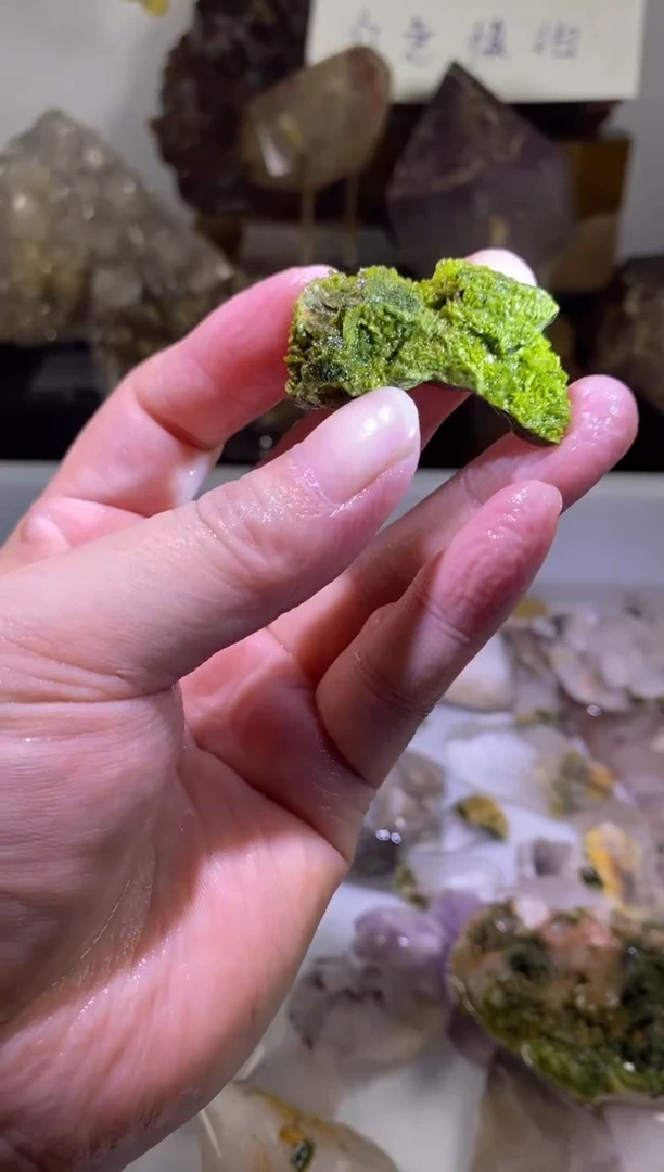 未镶嵌珠宝半成品水晶58号碧溪绿帘花园