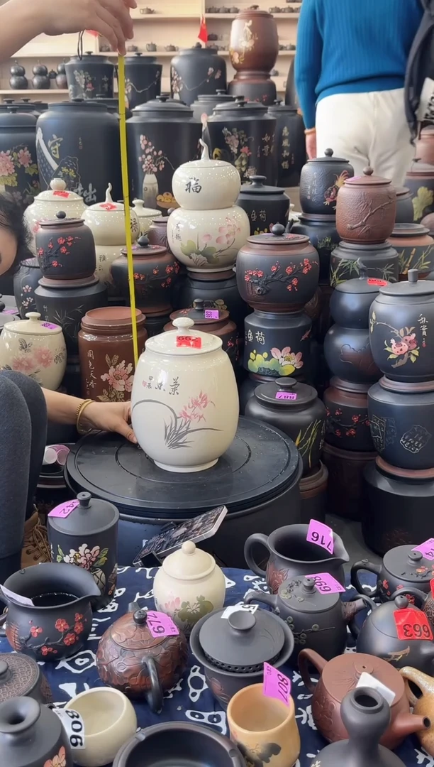 罐瑕疵茶叶罐   白泥   662