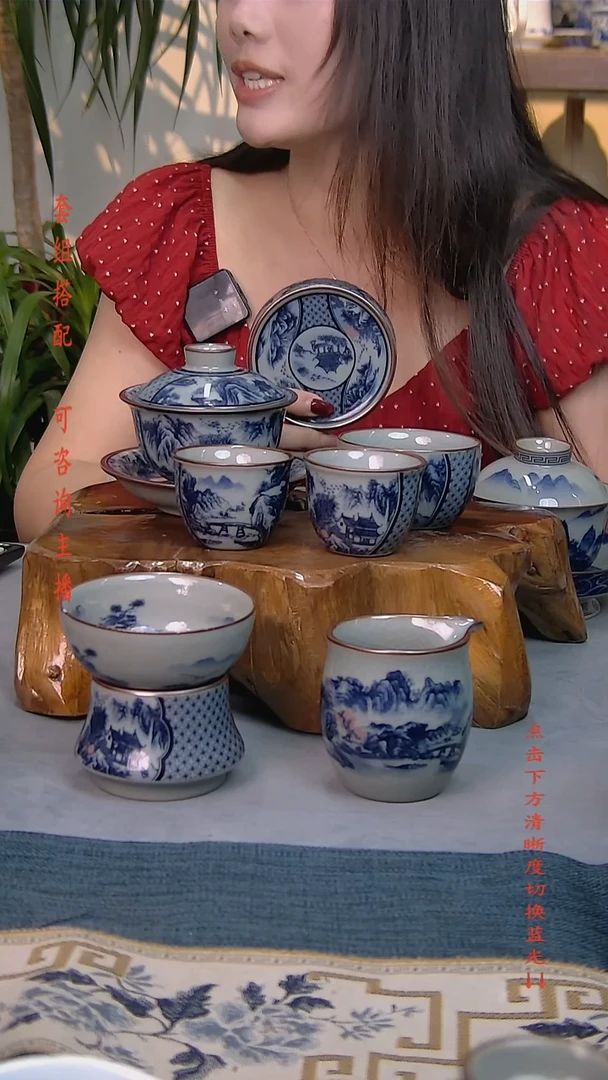 简装家用款7件套 老陶泥开片纹陶瓷茶具
