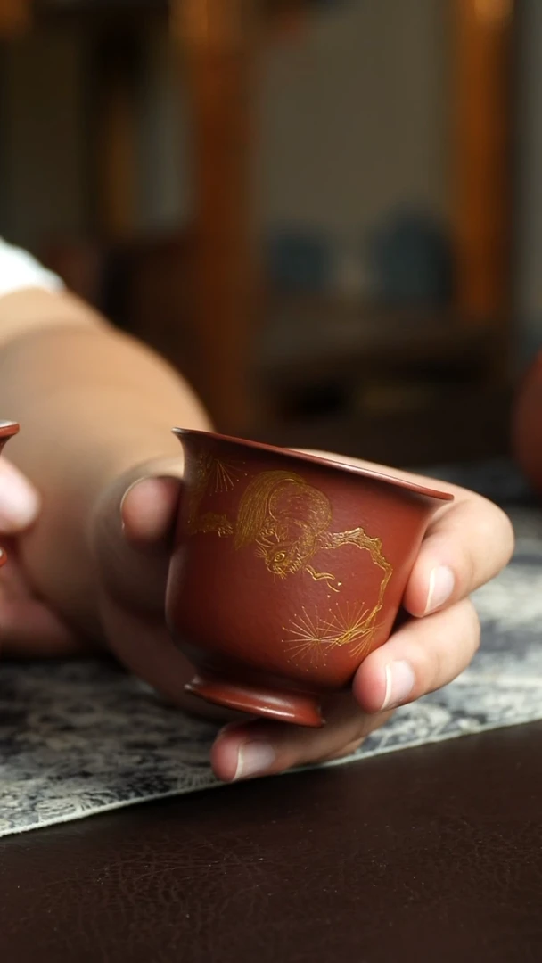 茶杯紫砂12号宜兴紫砂原矿作品