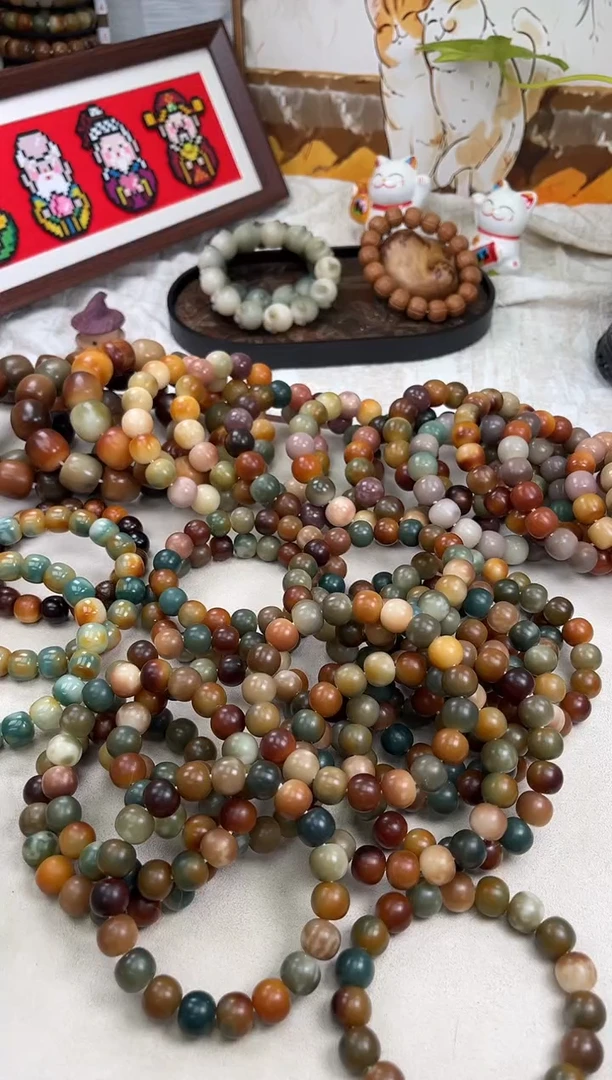 手串菩提根/象牙果a219 卡13 干磨莫奈微瑕