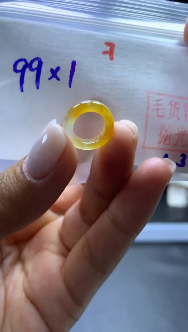 未镶嵌定制翡翠甜甜圈#99元-毛货需精细抛光