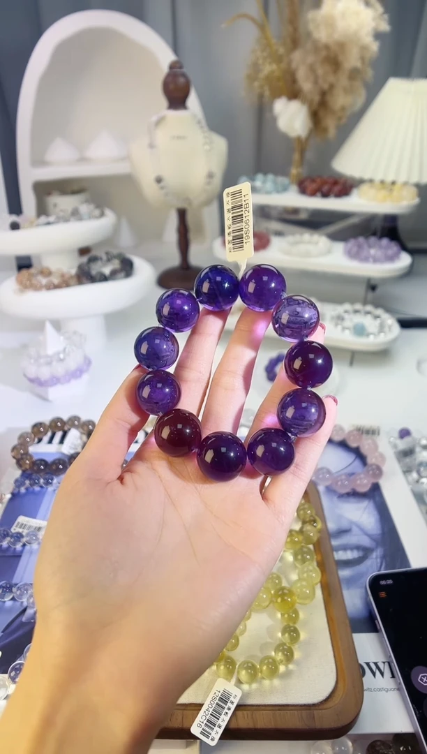 未镶嵌手链水晶紫水手串多样性发其一