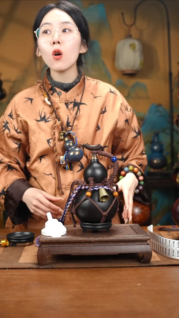 XE014网兜款大漆酒葫芦（现货现发）