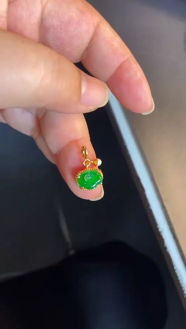 吊坠(不含链)银S925镶嵌翡翠1