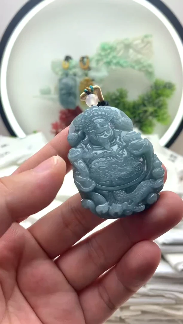 颈饰未镶嵌翡翠财神1