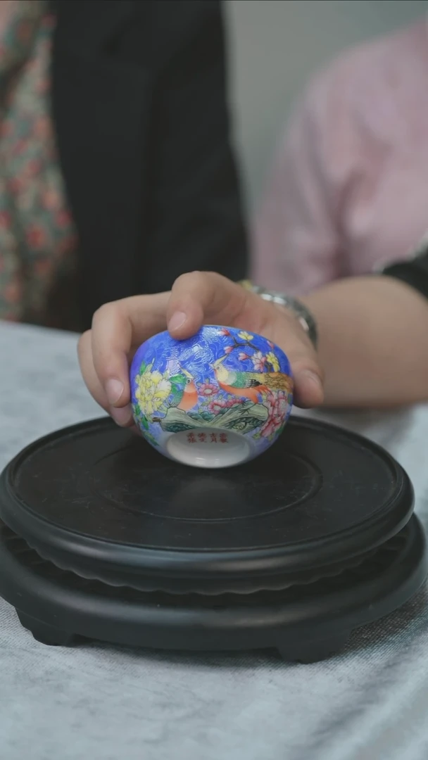 摆件景德镇张文月扒花专场0159