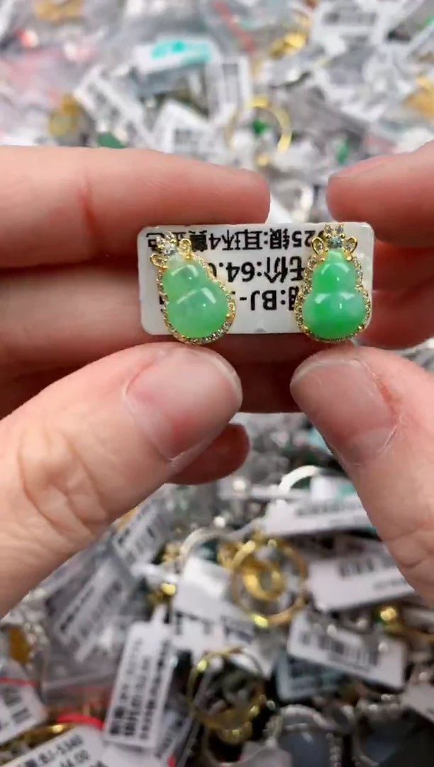 银S925镶嵌戒指翡翠22          5