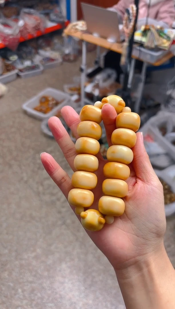 吊坠菩提根/象牙果炭烤豆腐双排单圈