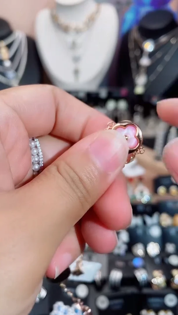 铜合金无925银手链7572