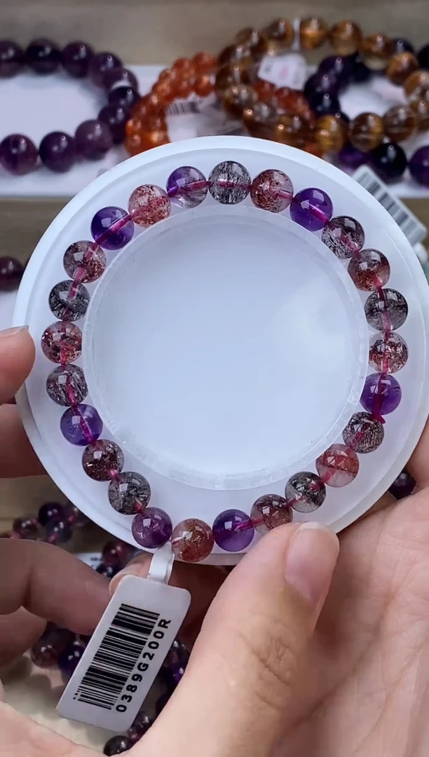 【闪购商品】水晶手链未镶嵌黑加仑超七7m+